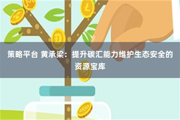 策略平台 黄承梁：提升碳汇能力维护生态安全的资源宝库