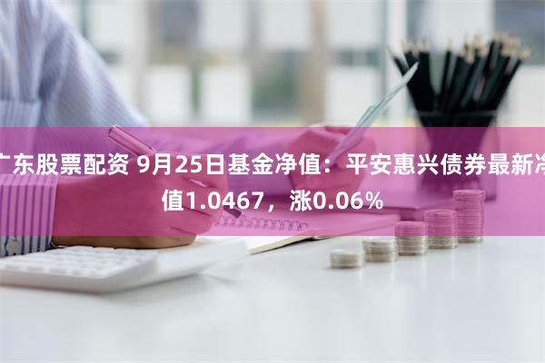 广东股票配资 9月25日基金净值：平安惠兴债券最新净值1.0467，涨0.06%