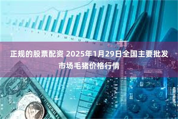 正规的股票配资 2025年1月29日全国主要批发市场毛猪价格行情